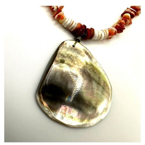 Spiny oyster abalone pendant necklace - Picture 8 of 11